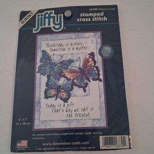 Dimensions Sunset Stamped Cross Stitch 16730 New Sealed 5"x7"